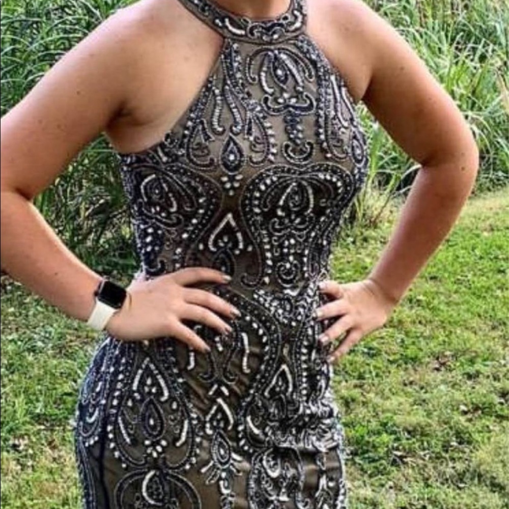 navy homecoming dress